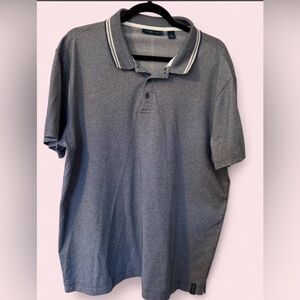 Perry Ellis Polo with Striped Collar